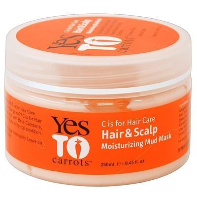 Yes To Carrots для волос Hair & Scalp Moisturizing Mud Mask Увлажняющая маска "Морковный уход" для волос и кожи головы на основе грязи Мертвого моря