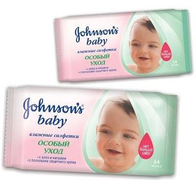Johnson & Johnson Меняем подгузник Особый Уход Салфетки Особый Уход Влажные салфетки с алое и кипреем и с полосками защитного крема для сухой кожи