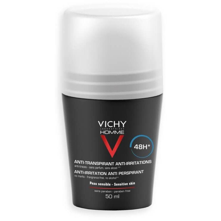 VICHY Homme Дезодорант- шарик 48 ч. для чувствительной кожи Дезодорант-антиперспирант шариковый для чувствительной кожи 48 часов