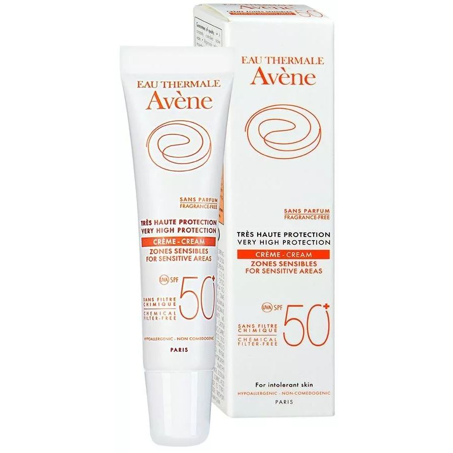 Avene Sun Care Крем SPF 50 для чувствительных зон Солнцезащитный крем для чувствительных зон SPF 50