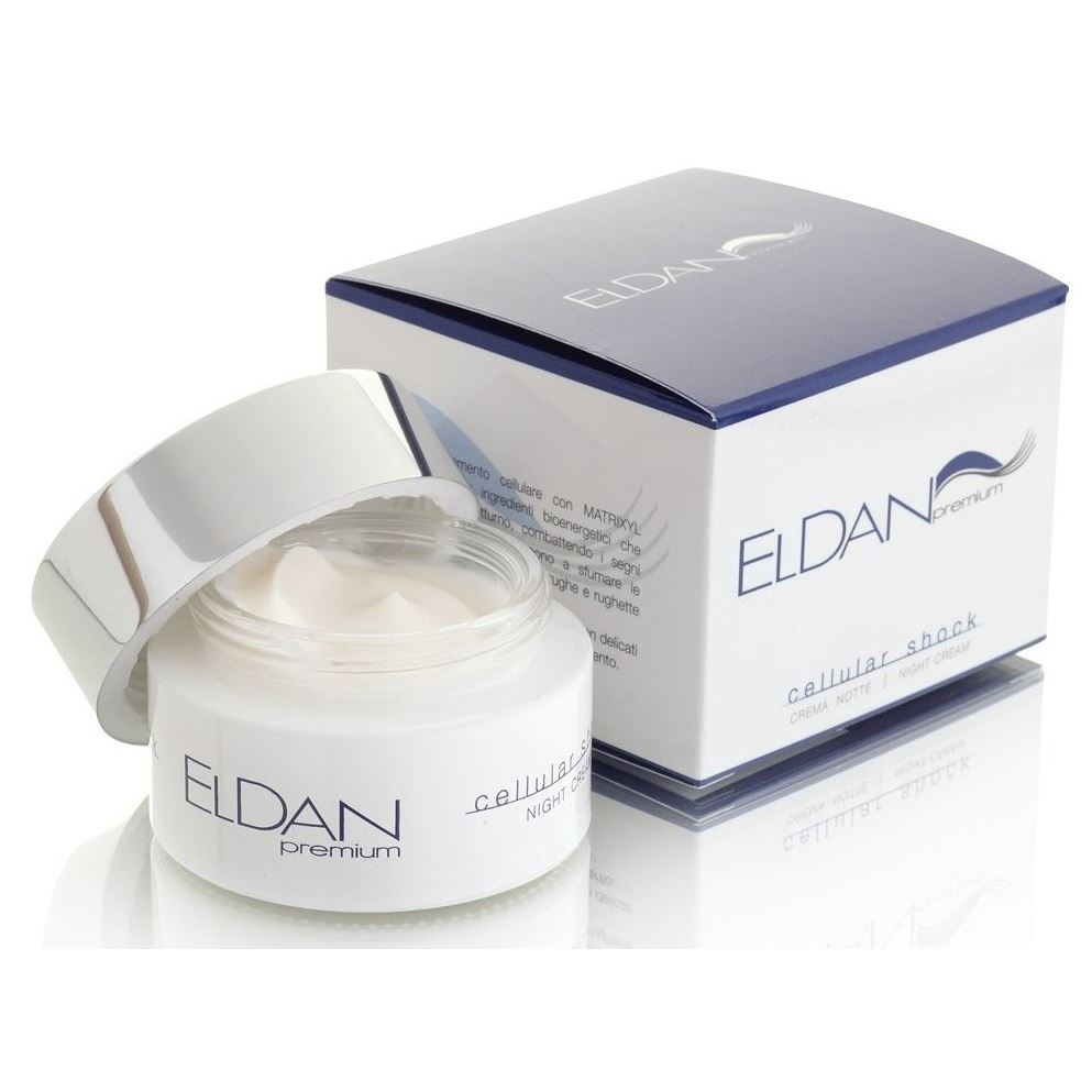 Eldan Антивозрастной уход Premium Cellular Shock Night Cream ELD-43  Ночной крем для комбинированной, сухой, очень сухой, нормальной кожи