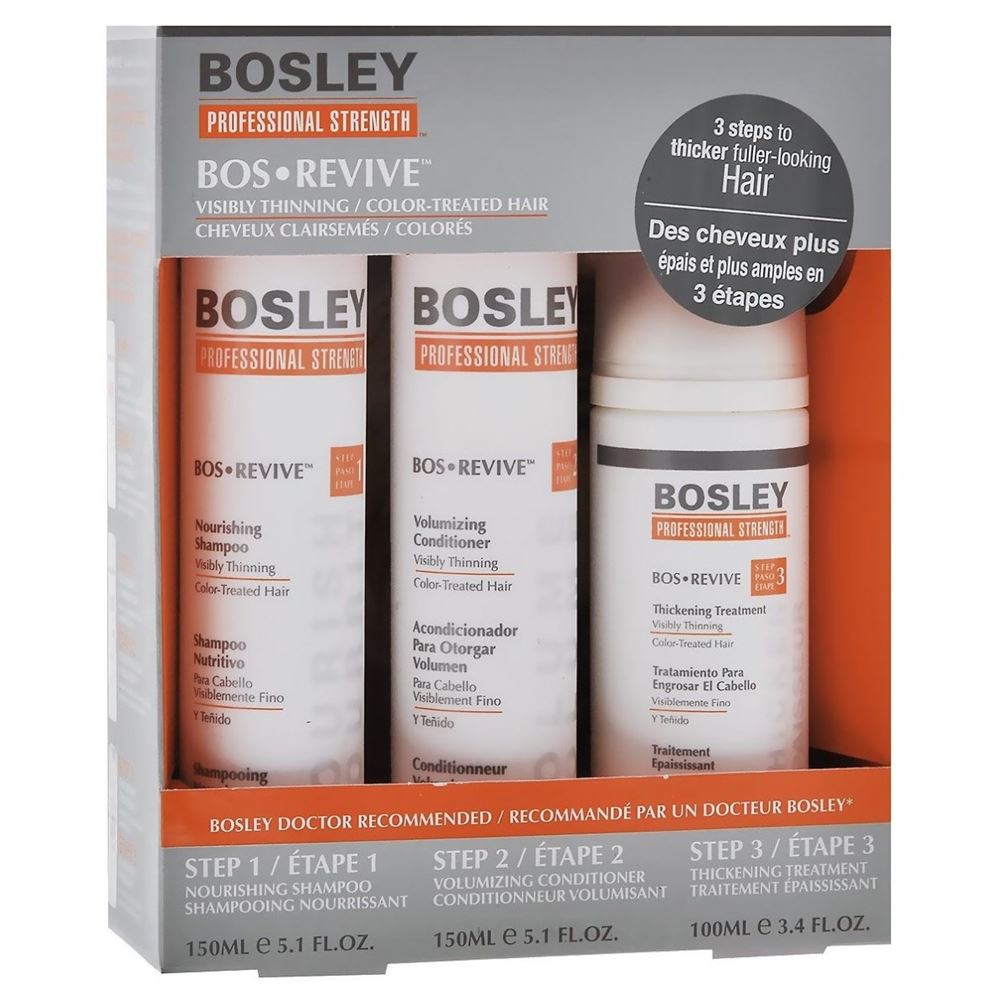 Bosley Оранжевая Система Starter Pack for Color-Treated Hair Оранжевая Система: шампунь + кондиционер +  уход