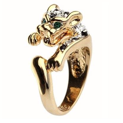 Charmelle Кольца Кольцо RG 0553 Кольцо золото Леопард с кристаллами Swarovski