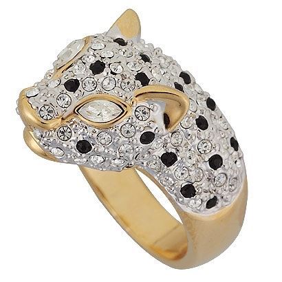 Charmelle Кольца Кольцо RG 1609 Кольцо золото Ягуар с кристаллами Swarovski