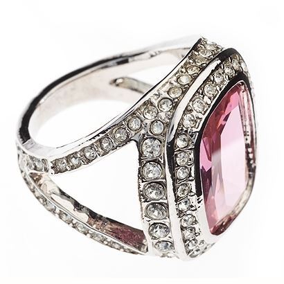 Charmelle Кольца Кольцо RG 2229 Кольцо родий Розовый Кристалл фианит с кристаллами Swarovski