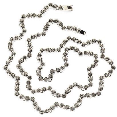 Charmelle Ожерелья Ожерелье NL 1087 Ожерелье Зигзаг с круглыми кристаллами Swarovski