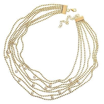 Charmelle Ожерелья Ожерелье NL 1817 Золотое ожерелье с фианитами