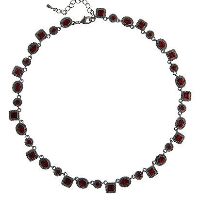 Charmelle Ожерелья Ожерелье NL 1956 Ожерелье с кристаллами Swarovski красного цвета