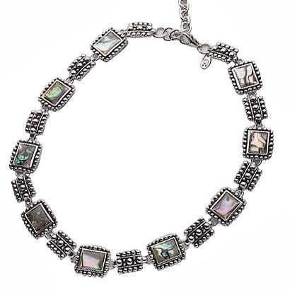 Charmelle Ожерелья Ожерелье NL 2467 Ожерелье - черненное серебро с перламутровой эмалью