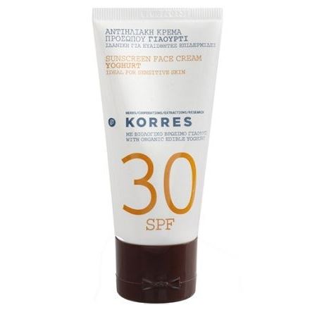 Korres Suncare Yoghurt Sunscreen Face Cream SPF 30 Йогурт  Солнцезащитный крем для лица SPF30