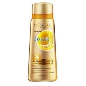 L'Oreal Solar Expertise Золотая Защита Молочко SPF20 L'Oreal Solar Expertise  Солнцезащитное молочко для тела Золотая Защита SPF 20