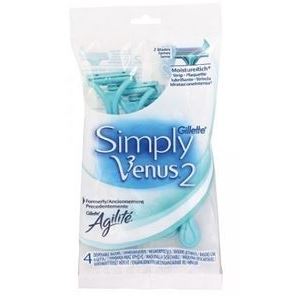 Gillette Venus  Simply Venus 2 Бритва одноразовая Одноразовые бритвенные станки Simply Venus 2 для женщин