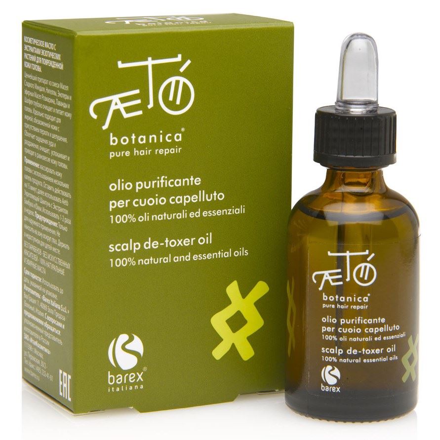 Barex Aeto Scalp De-toxer Oil Экстракт масел экзотических растений для поврежденной кожи головы 