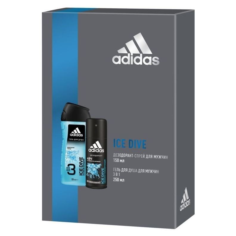 Adidas Fragrance Xm20 Ice Dive Набор: антиперспирант 150 мл + гель для душа