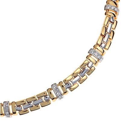 Charmelle Ожерелья Ожерелье NL 0473L Ожерелье Ремешок с кристаллами, двухцветное золото + родий с кристаллами Swarovski