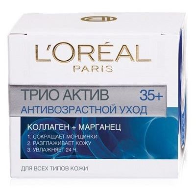 L'Oreal Trio Aktiv Антивозрастной Уход 35+ Трио Актив Антивозрастной Уход 35+ для всех типов кожи