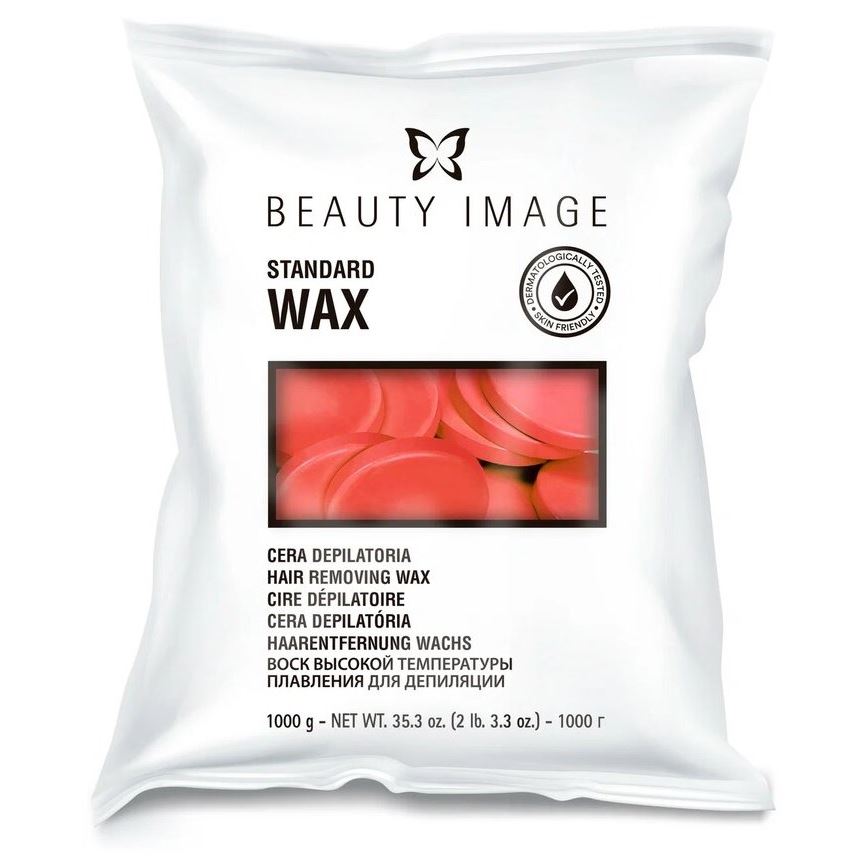 Beauty Image Горячий воск  Воск в дисках "Стандарт" Красный Бьюти Имидж Горячий воск в дисках "Стандарт" Красный  с экстрактом герани