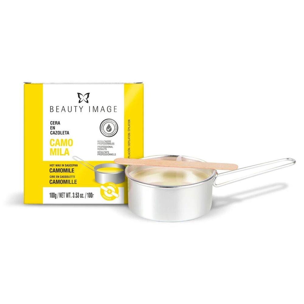 Beauty Image Горячий воск  Воск в металлической упаковке Ромашка  Бьюти Имидж Горячий воск в круглой металлической упаковке желтый - Ромашка