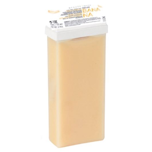 Beauty Image Теплый воск  Standart Воск в кассетах Банан Теплый воск Средней плотности в кассетах roll-on Банан с широкой насадкой для тела