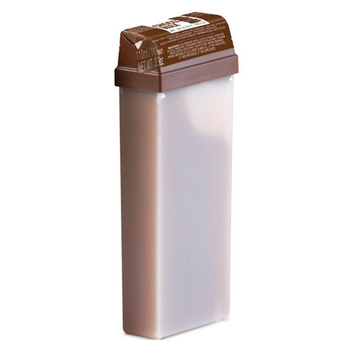 Beauty Image Теплый воск  DeLuxe Воск в кассетах Шоколад Теплый воск Средней плотности в кассетах roll-on Горький Шоколад с широкой насадкой для тела