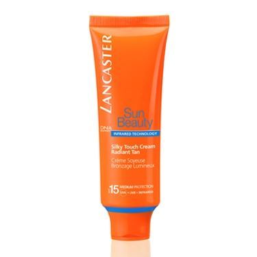 Lancaster Sun Beauty Care Silky Touch Cream Radiant Tan SPF15 Сияющий Загар  Крем легкий для лица