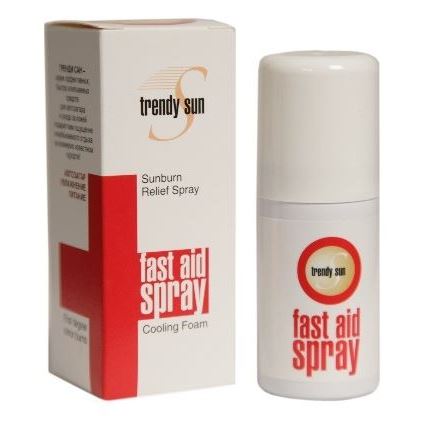 Eldan Солнечная линия Trendy Sun Fast Aid Sunburn Relief Spray TS2101/ Скорая Помощь  Спрей от солнечных и бытовых ожогов