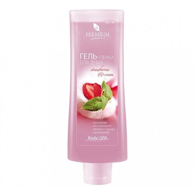 Premium Silhouette Гель для душа Strawberries & Cream Аромапрограмма Очищение. Гель-пенка для душа Strawberries & Cream