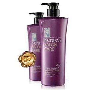 KeraSys Salon Care Straightening Ampoule Shampoo Салонный Уход Шампунь Выпрямление для вьющихся волос Гладкость и блеск