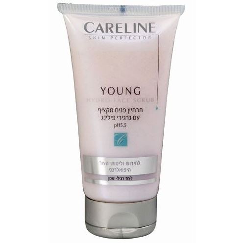 Careline Young Hydro Face Scrub Увлажняющий очищающий скраб для нормальной и жирной кожи лица