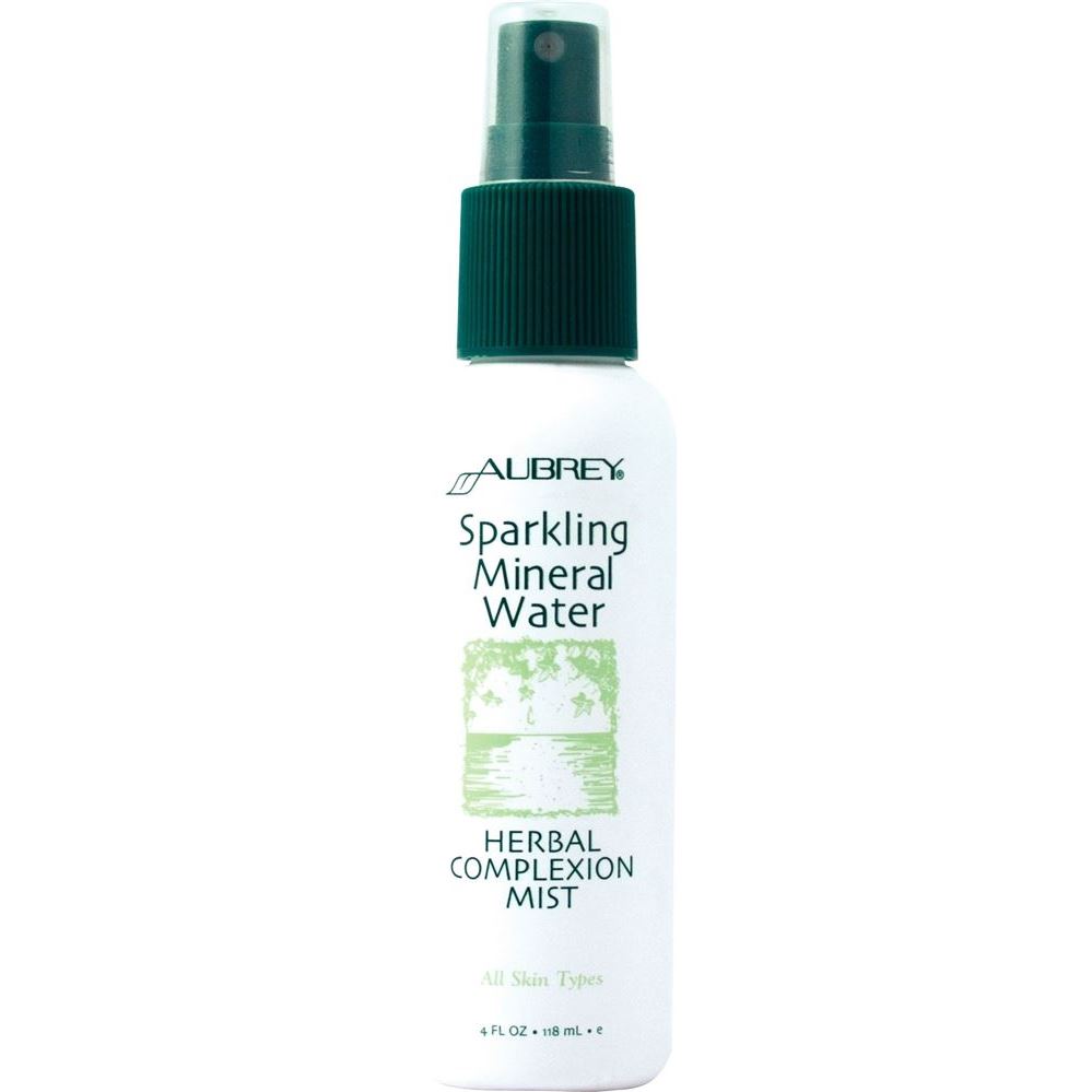 Aubrey Organics All Skin Type Sparkling Mineral Water  Освежающая витаминизированная минеральная вода-спрей с травами для всех типов кожи