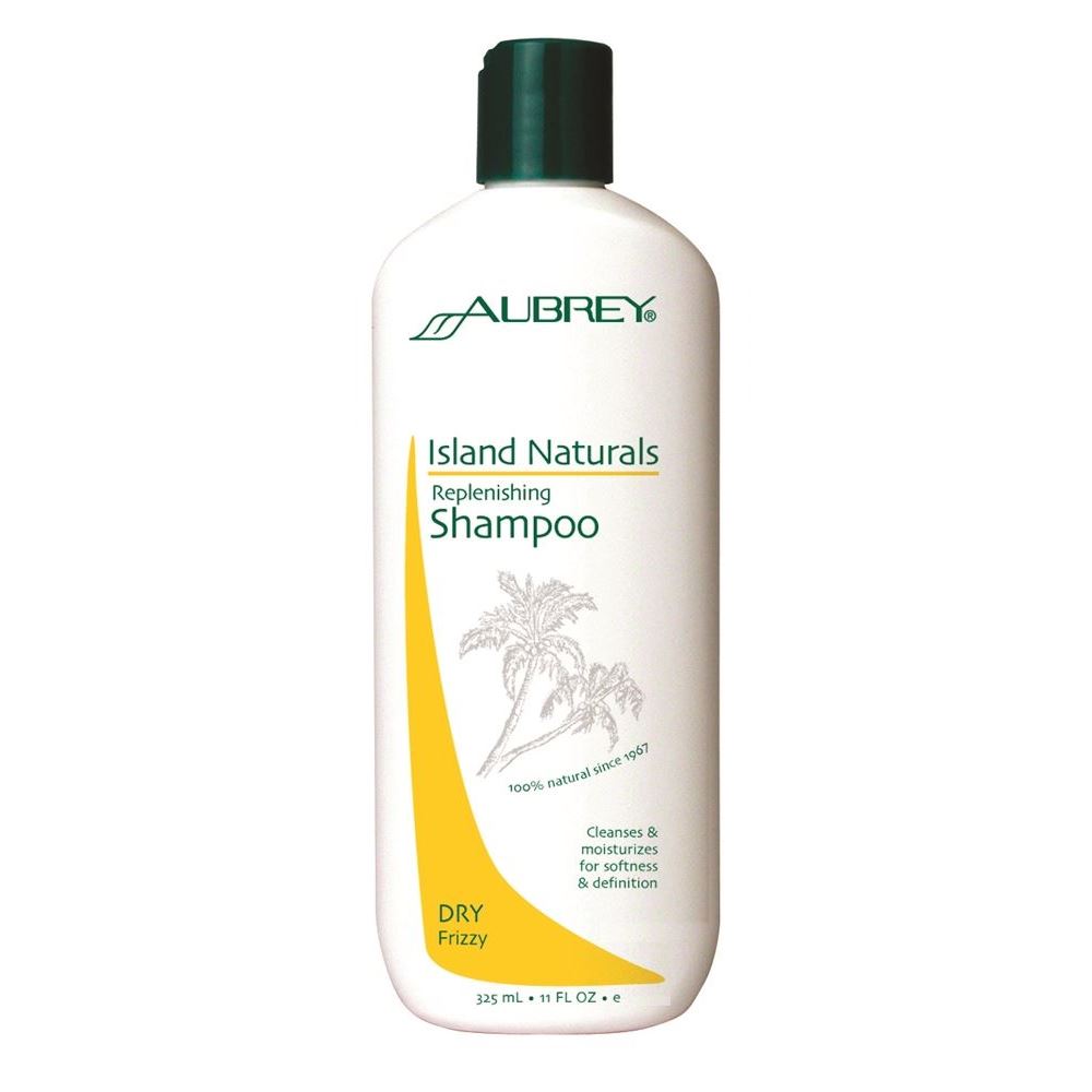 Aubrey Organics Dry Hair  Island Naturals Replenishing Shampoo Питательный шампунь Природные Дары Островов для сухих вьющихся непослушных волос