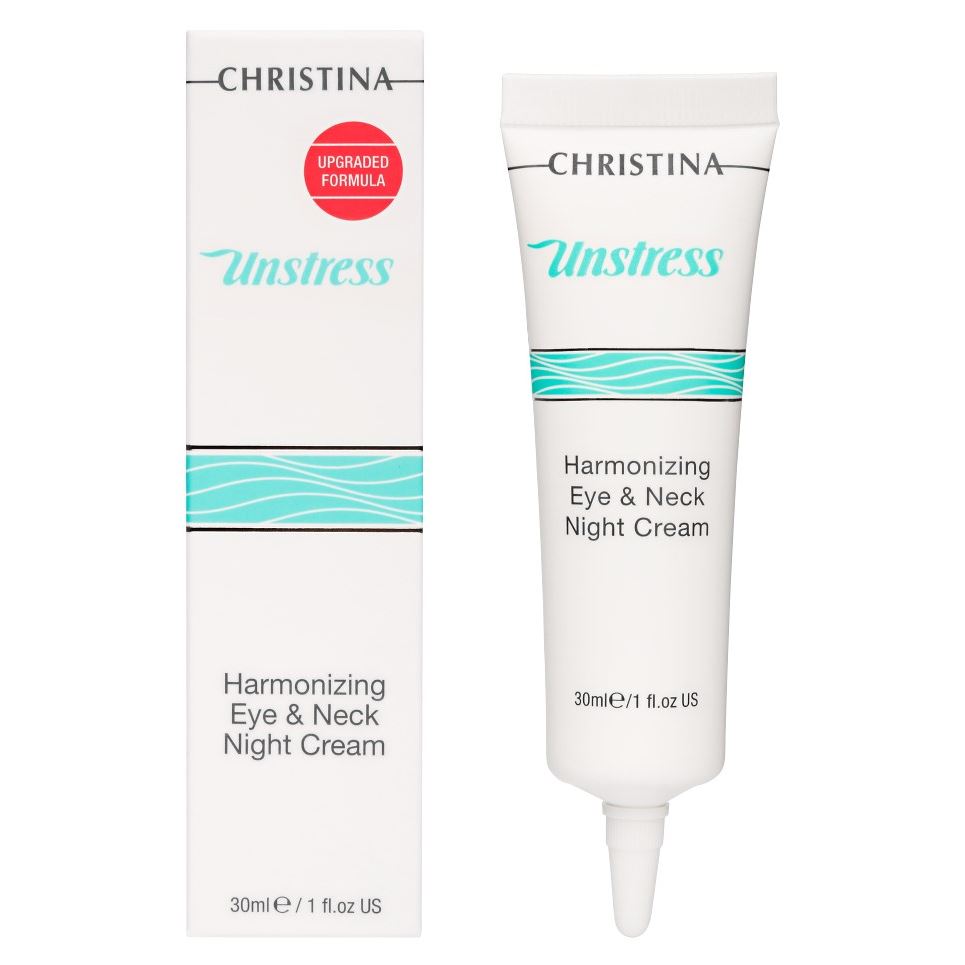 Christina Unstress Harmonizing Eye & Neck Night Cream Гармонизирующий ночной крем для кожи вокруг глаз и шеи