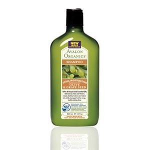 Avalon Organics Hair Care Shampoos Olive & Grape Seed Extra Moisturizing Shampoo Увлажняющий шампунь с маслом Оливы и косточек Винограда против сухости и ломкости
