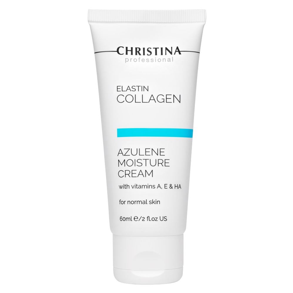 Christina Elastin Collagen Azulene Moisture Cream Увлажняющий азуленовый крем с коллагеном и эластином для нормальной кожи