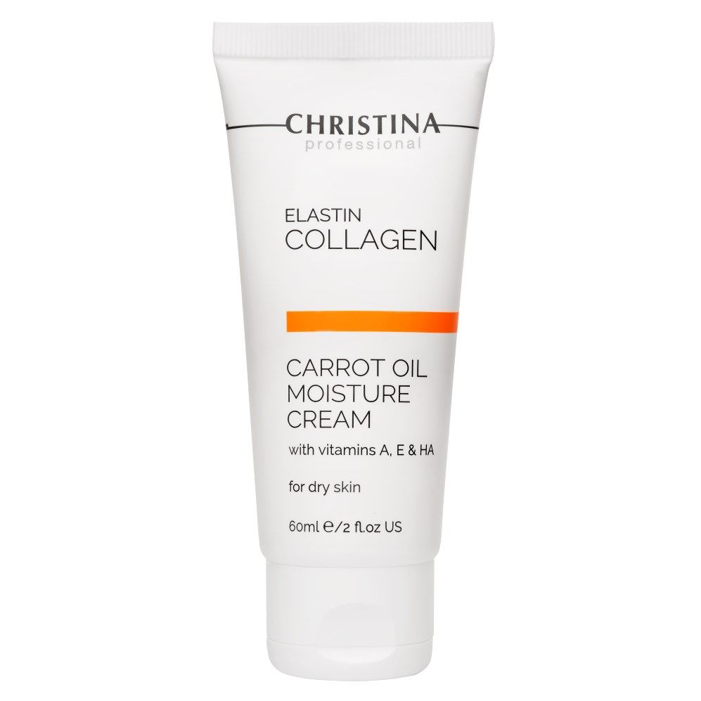Christina Elastin Collagen Carrot Oil Moisture Cream Увлажняющий крем с морковным маслом, коллагеном и эластином для сухой кожи