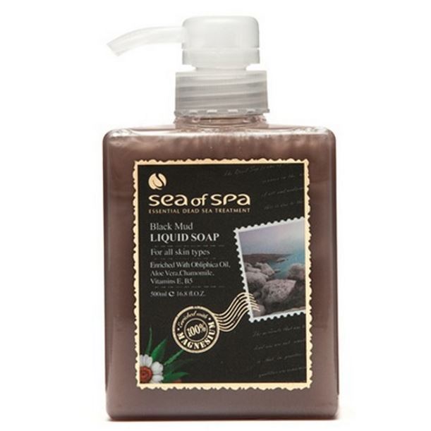 Sea of SPA Bath & Shower Black Mud Liquid Soap Жидкое мыло с минеральной грязью Мертвого моря