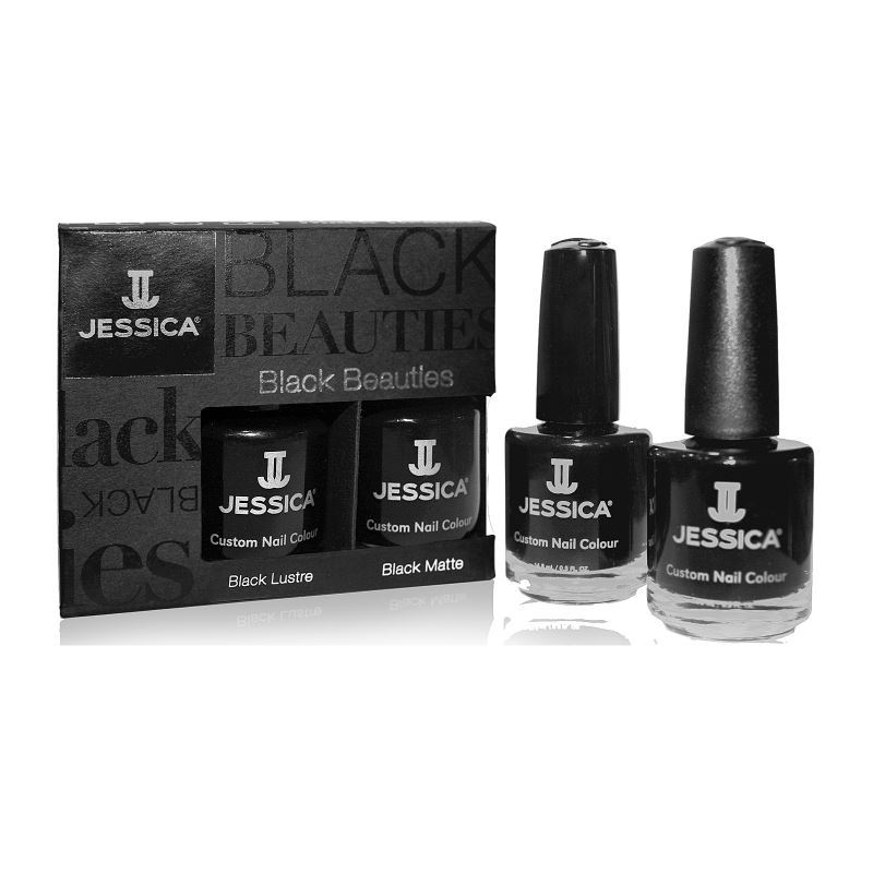 Jessica Kits Black Beauties Colour Kit Набор лаков для ногтей Черные Красавицы 2 шт по 14.8 мл