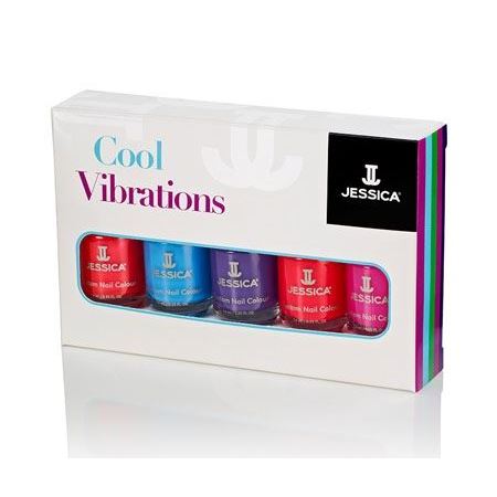 Jessica Kits Cool Vibrations Colour Kit Набор лаков для ногтей 5 шт по 7.4 мл