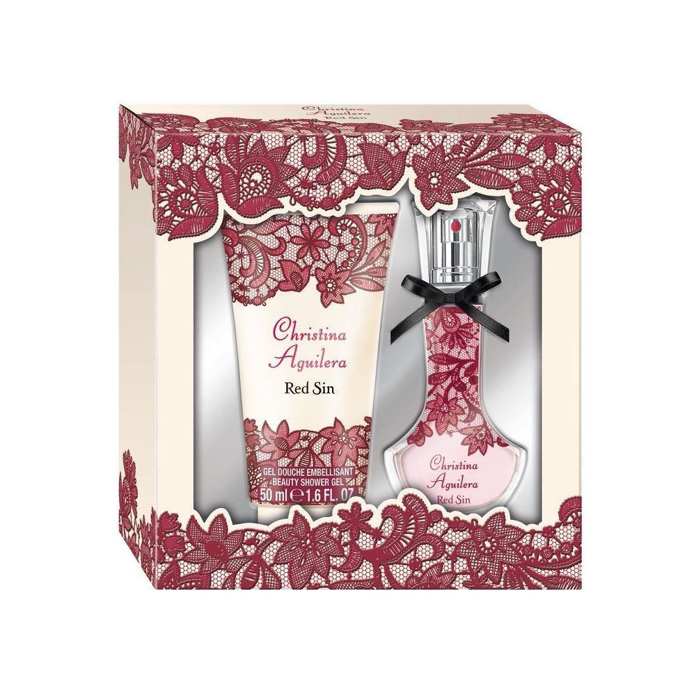 Christina Aguilera Fragrance Red Sin Gift Set Подарочный набор для женщин
