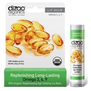 Dizao Органикс Бальзам для губ Омега 3, 6, 9 Dizao Organics 95% Органический восстанавливающий антивозрастной бальзам для губ Омега 3, 6, 9.