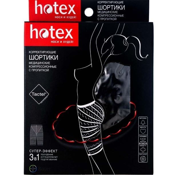 Hotex Line Шортики корректирующие Шортики компрессионные с пропиткой - универсальный размер