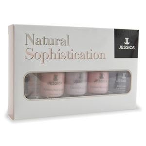 Jessica Kits Natural Sophistication Manicure Kit Естественное Изящество Набор лаков и покрытий для маникюра 5 шт по 7.4 мл
