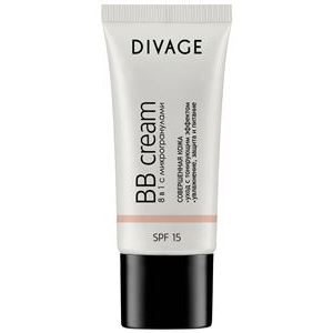 Divage Make Up BB Cream Тональный BB крем 8 в 1 с микрогранулами Совершенная Кожа SPF 15