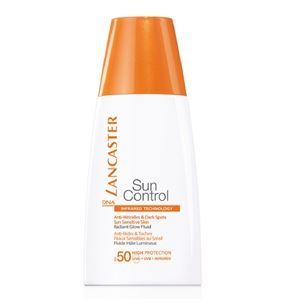 Lancaster Sun Control  Anti-Wrinkles & Dark Spots Radiant Glow Fluid SPF50 Сияющий Загар Солнцезащитный флюид против морщин и пигментных пятен для лица