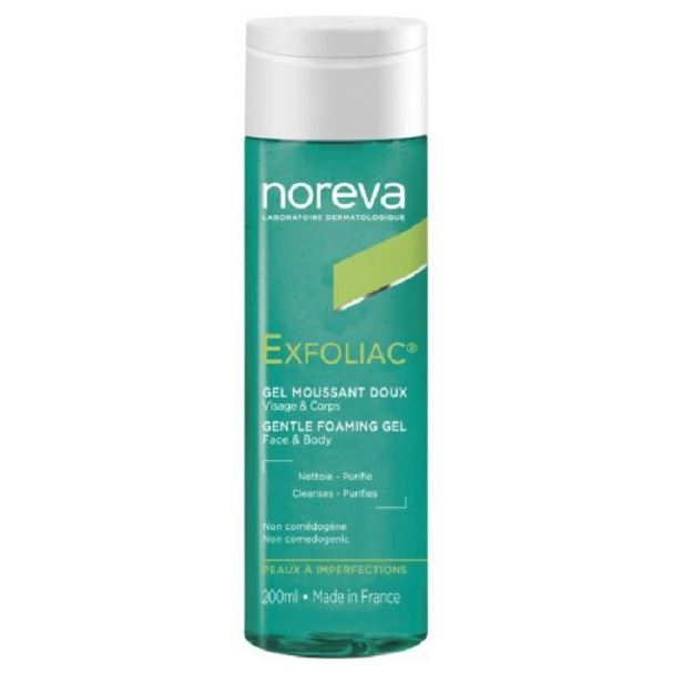 Noreva Exfoliac Exfoliac Gentle Foaming Gel  Мягкий очищающий гель для лица и тела