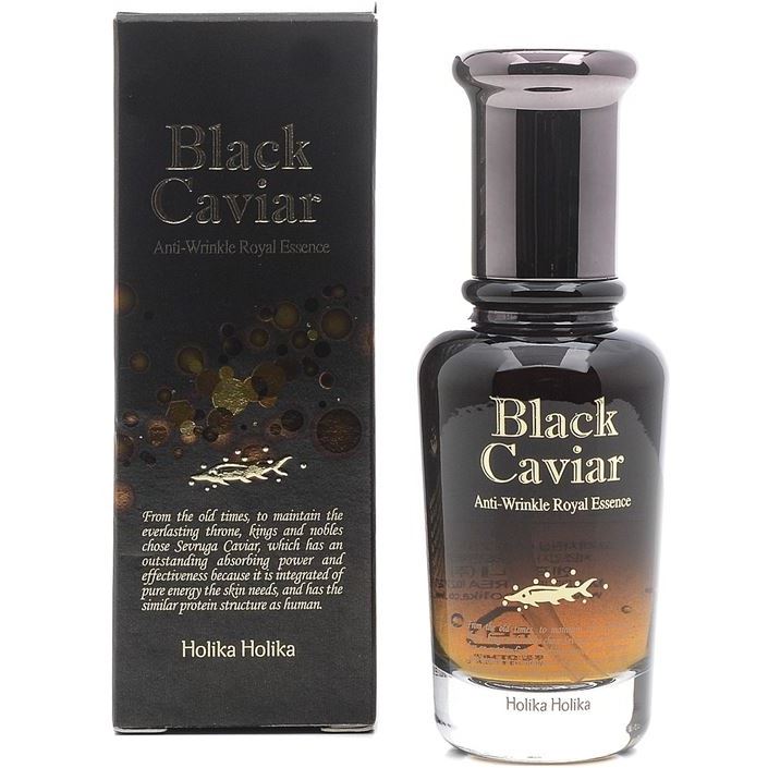 Holika Holika Black Caviar Black Caviar Anti-Wrinkle Royal Essence Питательная лифтинг-сыворотка Черная Икра