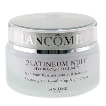Lancome Platineum Nuit. Hydroxy-Calcium Restoring and Reinforcing Night Cream Антивозрастной ночной крем, компенсирующий недостаток кальция в организме.