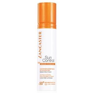 Lancaster Sun Control  Anti-Wrinkles & Dark Spots Radiant Glow Cream SPF50+  Сияющий Загар Солнцезащитный крем против морщин и пигментных пятен для лица