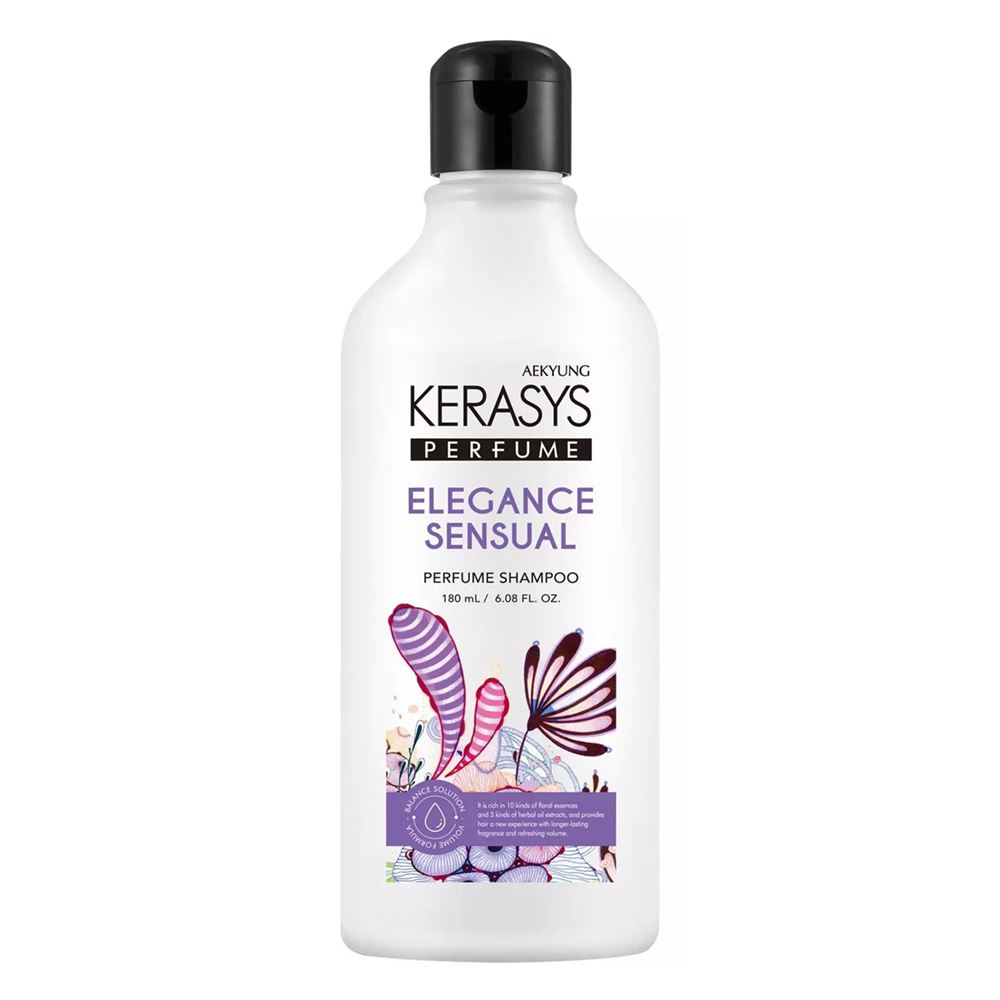Kerasys Perfumed Elegance & Sensual Shampoo Парфюмированная линия ЭЛЕГАНС Шампунь для волос, блеск и шелковистость