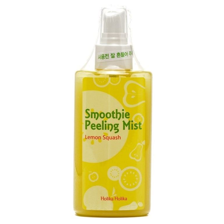 Holika Holika Cleansing Smoothie Peeling Mist Lemon Squash Отшелушивающий мист-скатка Лимон